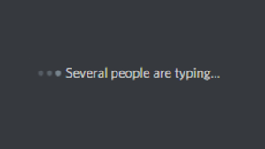 Several people are typing.